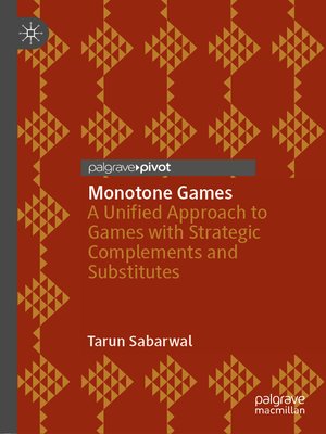 cover image of Monotone Games